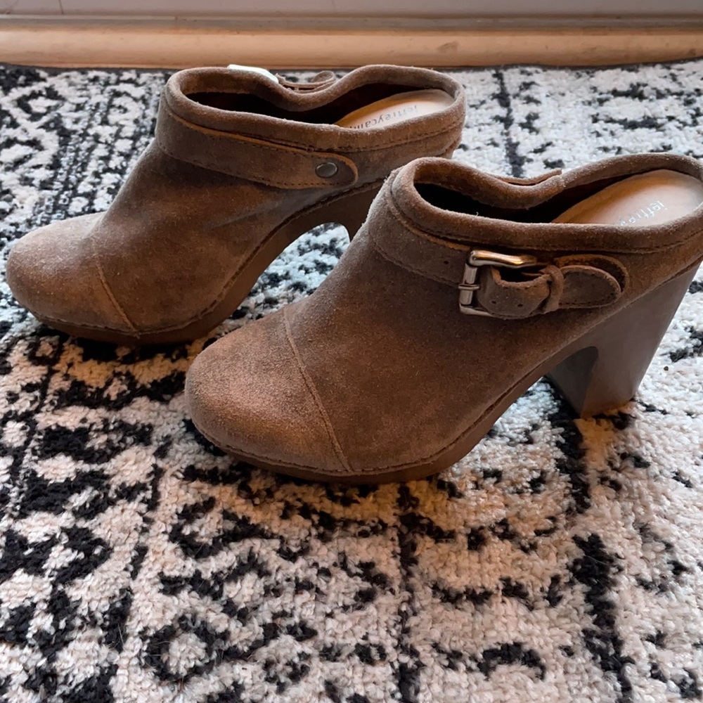 Jeffrey Campbell Charlize Suede Mules Never Worn!